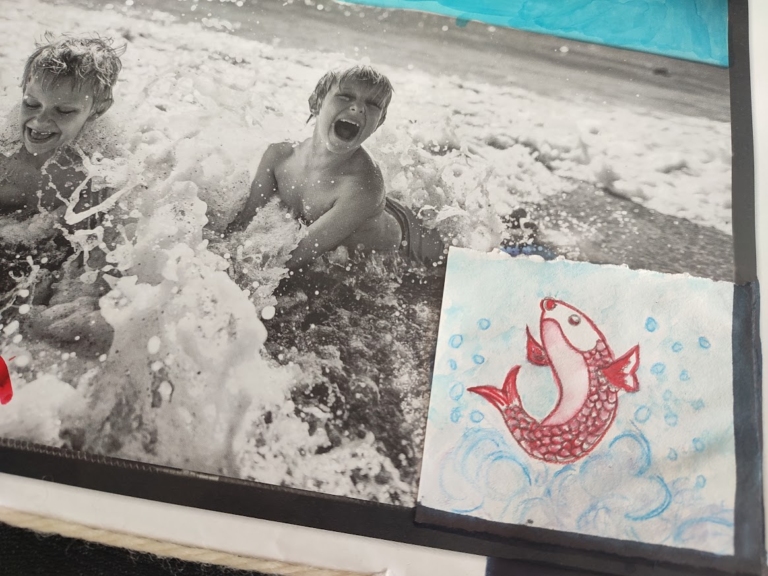 Collage de photos pour créer une oeuvre